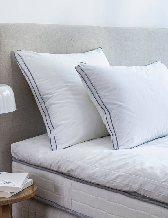 Oreiller percale coton Qualigel ferme (blanc) Oreiller percale coton Qualigel ferme (blanc)